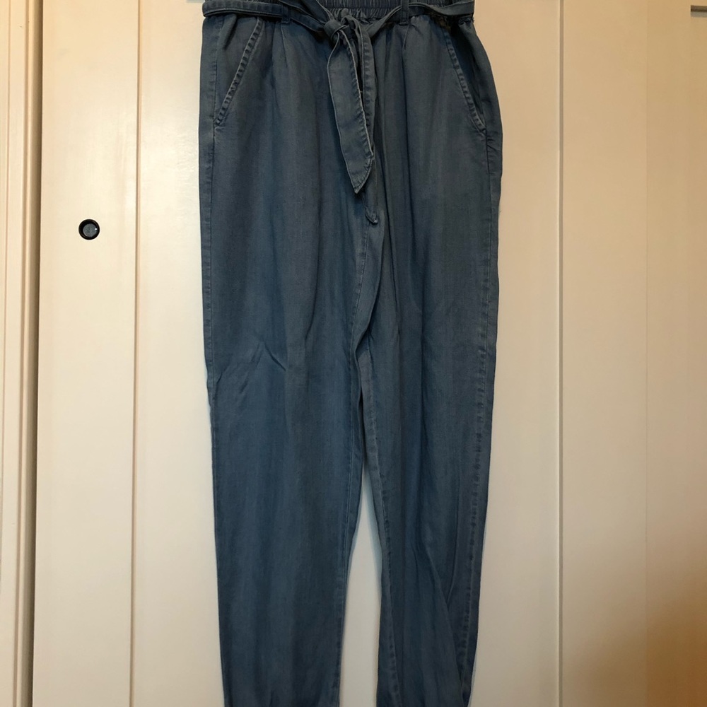 Soft denim joggers